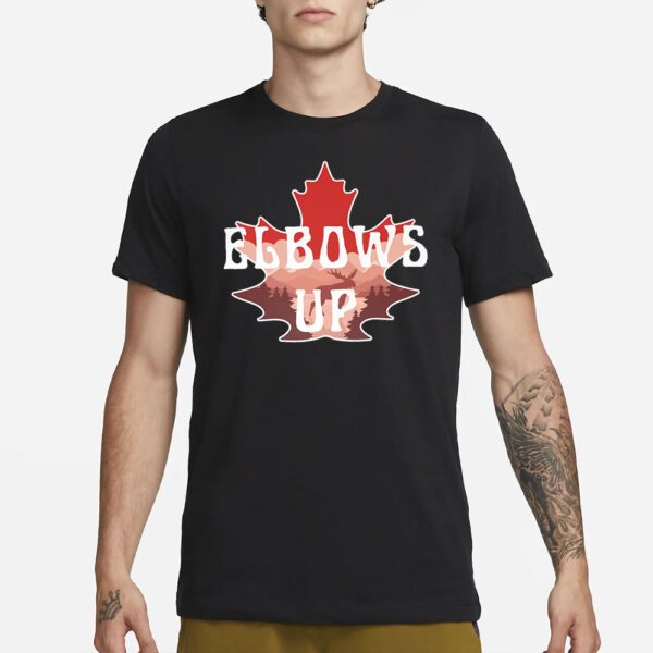 Elbows Up Canada, Stop Trump Tariffs T-Shirt